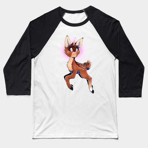 Dear Unicorn Baseball T-Shirt by Minji Fox